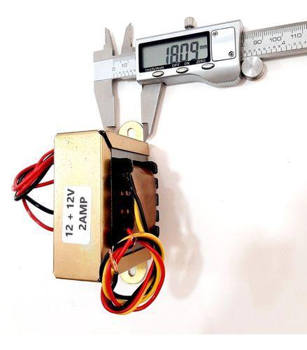 Imagem de Transformador De Força Pri 110v / 220v Sec 12 + 12v 2a