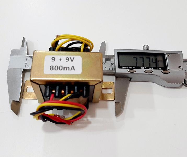 Imagem de Transformador De Força Pri 110v / 220v Sec 9 + 9v 800ma