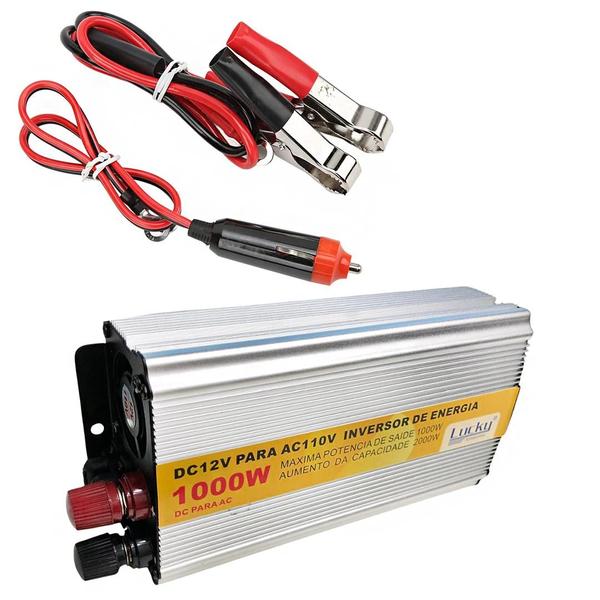 Imagem de Transformador Inversor Onda Modificada 12v Para 110v 1000w Placa Solar