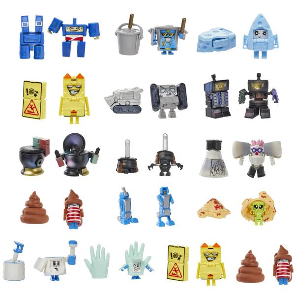 Imagem de Transformadores de brinquedo BotBots Ruckus Rally Series 6 com 32 bonecos