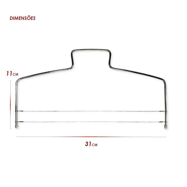 Transforme a decoração dos seus bolos com o nosso cortador nivelador fatiador de bolo ajustável de duas linhas em inox. - UniHome Imagem de Transforme a decoração dos seus bolos com o nosso cortador nivelador fatiador de bolo ajustável de duas linhas em inox.