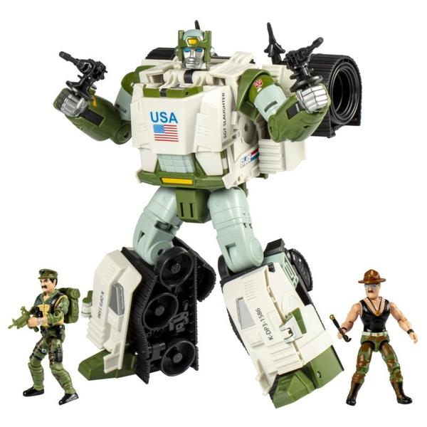 Imagem de Transformers Collaborative GI Joe -  Transformers Autobot Kup Triple T e Sgt Slaughter e Leatherneck -  Hasbro