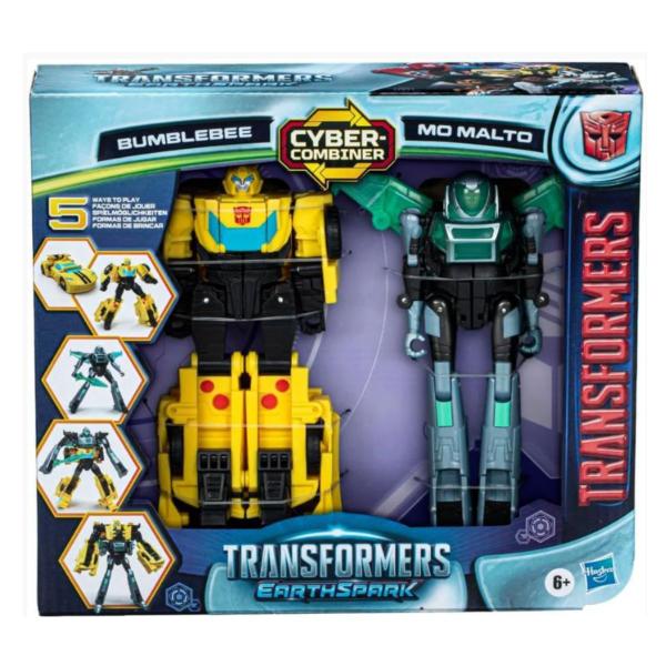 Imagem de Transformers EarthSpark Cyber Combiner Bumblebee e Mo Malto 