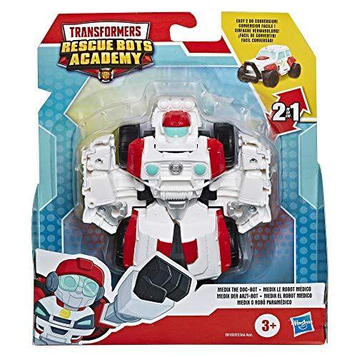 Imagem de Transformers Playskool Heroes Rescue Bots Academy Medix The Doc-Bot Convertendo Brinquedo, 4,5" Figura de Ação, Brinquedos para Crianças Idades 3 e Up