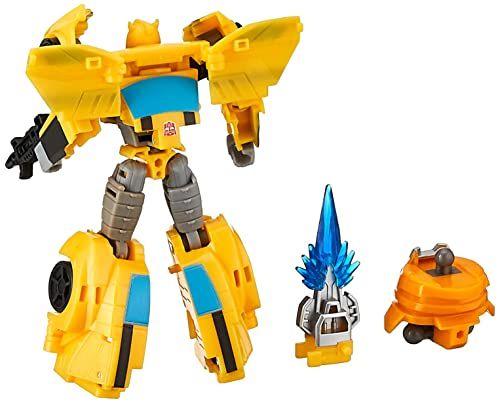 Imagem de Transformers Toys Cyberverse Deluxe Class Bumblebee Action Figure, Sting Shot Attack Move e Build-A-Figure Piece, para crianças de 6 anos ou mais, 5 polegadas