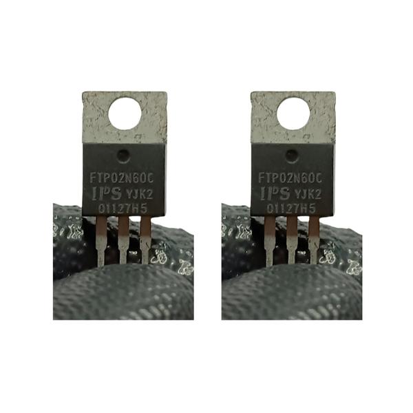 Imagem de Transistor Ftp02n60c - Mosfet FTP02N60C - TO-220 - Original - Novo