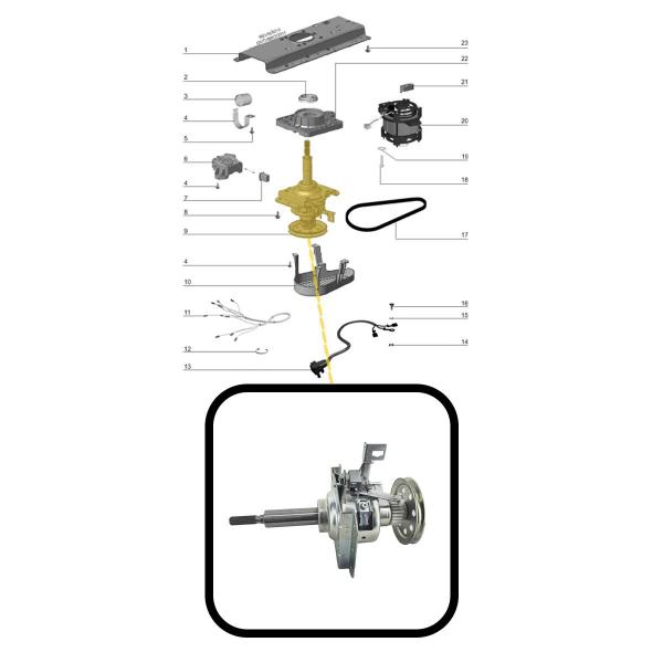 Imagem de Transmissão Lavadora Electrolux LTC10 LT11F LTE09 LTD11 Original Masterlux