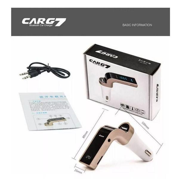 Imagem de Transmissor Carg7 Veicular Sem Fio Com Bluetooth Usb