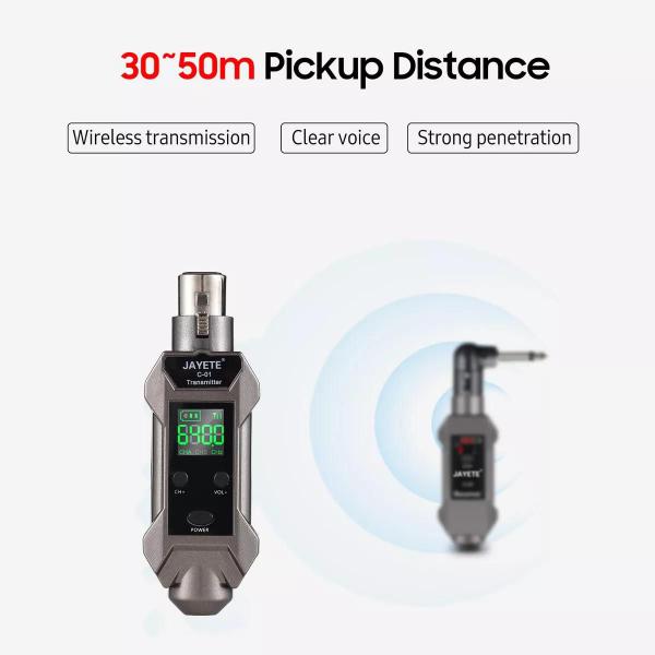 Imagem de Transmissor De Receptor De Áudio Uhf Jayete C-01 Microfone C