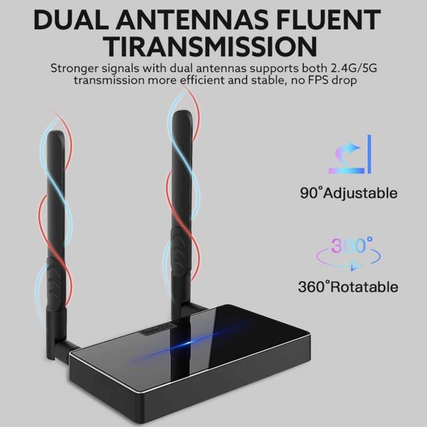 Imagem de Transmissor De Video Hdmi Wireless Sem Fio 4K 30 Metros 5Ghz