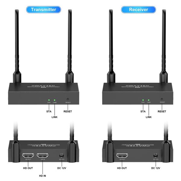 Imagem de Transmissor e receptor HDMI sem fio 4K 500m de alcance PAYTEK