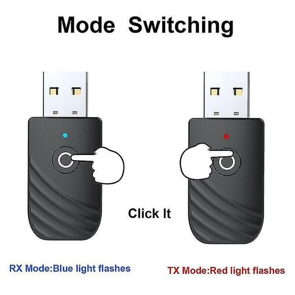 Transmissores Bluetooth 3 em 1 usb bluetooth v 5.0 adaptador dongle sem fio receber transmissão para pc tv - HUOGUO Imagem de Transmissores Bluetooth 3 em 1 usb bluetooth v 5.0 adaptador dongle sem fio receber transmissão para pc tv