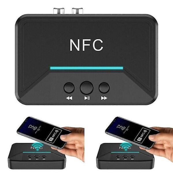 Transmissores Bluetooth receptor transmissor sem fio bluetooth 5.0 rca nfc jack aux usb adaptador de áudio - HUOGUO Imagem de Transmissores Bluetooth receptor transmissor sem fio bluetooth 5.0 rca nfc jack aux usb adaptador de áudio