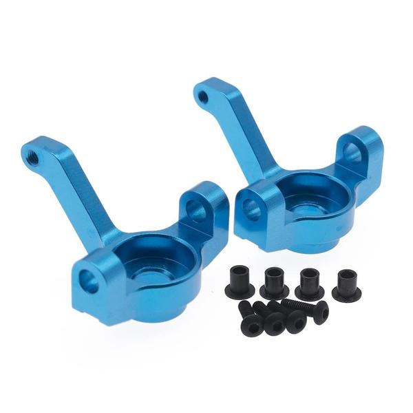 Imagem de Transportador do cubo dianteiro da liga/bucha da tampa do eixo traseiro/suporte do cubo de direção para RC RedCat 1/10 Everest Gen7 Pro/Sport (azul)