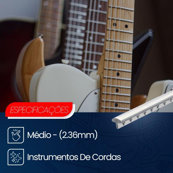 Imagem de Traste Dunlop Médio 24 Polegadas P/ Guitarra Violão (unidade)