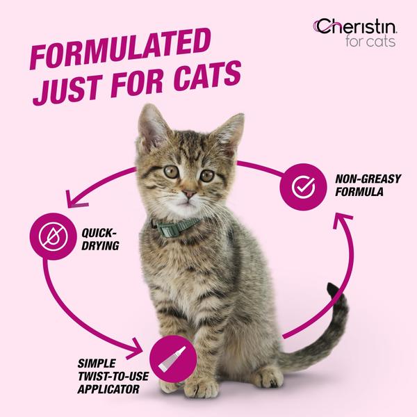 Imagem de Tratamento e prevenção de pulgas para gatos Cheristin 1 dose