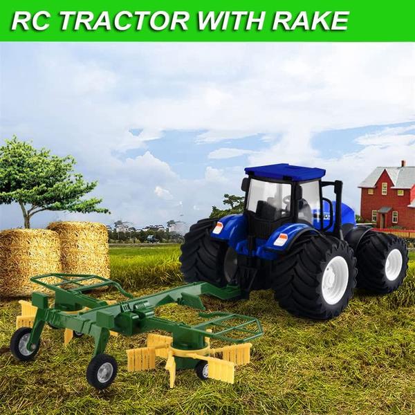 Imagem de Trator agrícola RC Truck KNACKTOYZ com 2 baterias recarregáveis