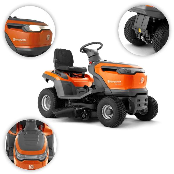 Imagem de Trator Cortador de Grama Husqvarna TS114 14,8cv Largura Cortre 95cm