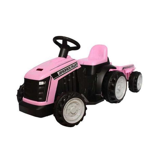 Imagem de Trator Elétrico Bang Toys 6 Volts com Caçamba Rosa