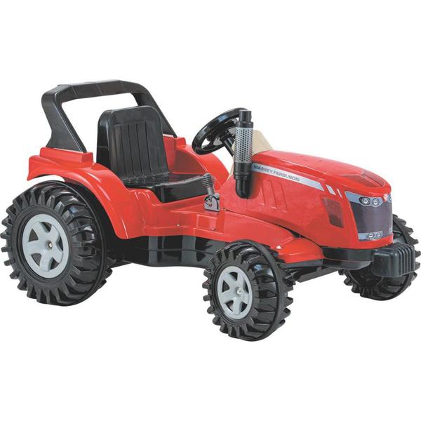 Trator Eletrico Biemme Big Massey Ferguson Vermelho 12V 35kg Imagem de Trator Eletrico Biemme Big Massey Ferguson Vermelho 12V 35kg