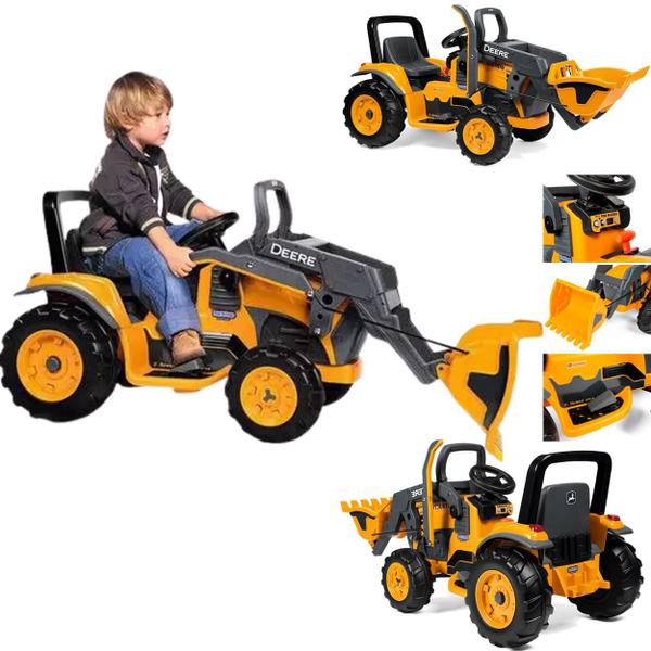 Imagem de Trator Eletrico Peg Perego John Deere Construction Loader 12V