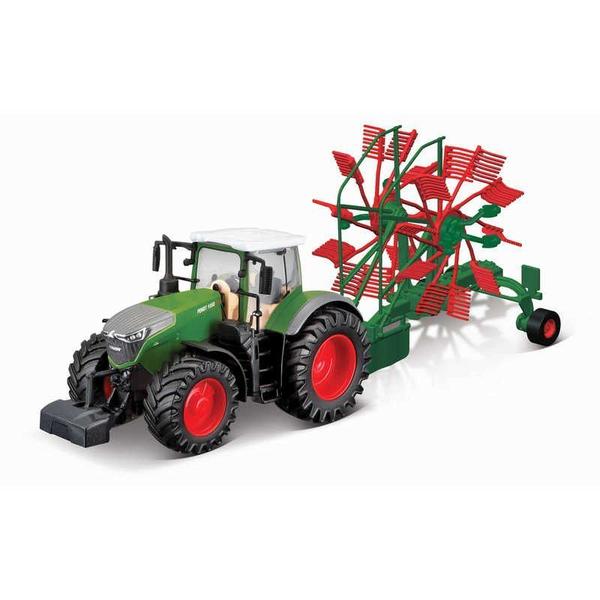 Imagem de Trator Fendt 1050 Vario c/ Ancinho Giratório - Farm - 1/40 - Bburago