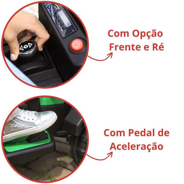 Imagem de Trator Infantil Elétrico 12V Tratorzinho Criança Com Caçamba e Controle Remoto 