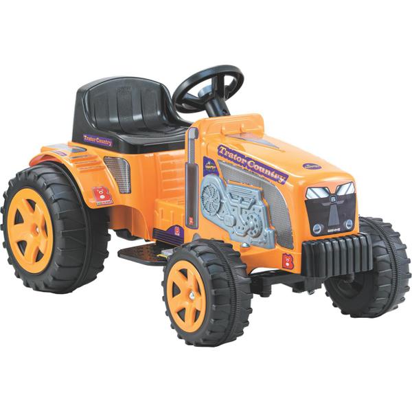 Imagem de Tratorzinho Infantil Eletrico Biemme Country 6V 35kg Amarelo