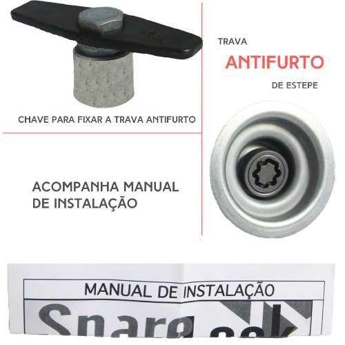 Imagem de Trava Antifurto Anti Roubo Estepe Honda Fit 2007 Em Diante Sparelock Com Mais de 10.000 Segredos