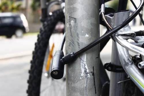 Imagem de Trava Cadeado Brasfort P/ Bicicleta Estepe Portão 60cmx8mm