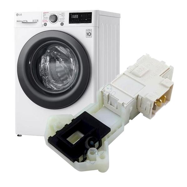 Imagem de Trava da porta lava e seca lg 127/220v wd1496adp wd1496adpa wd9we6 wd9we6a wd-12320rd 6601en1003d