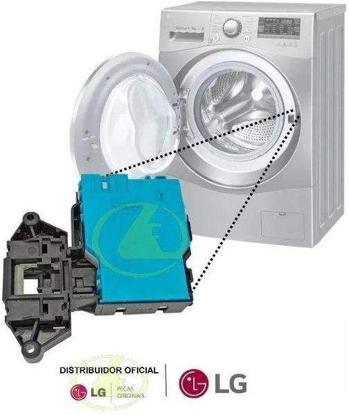 Trava da porta lavadora / lava e seca lg 110v wd13436rn wd1412rt wd1412rt5 wd1412rt7b wd1412rtb Imagem de Trava da porta lavadora / lava e seca lg 110v wd13436rn wd1412rt wd1412rt5 wd1412rt7b wd1412rtb
