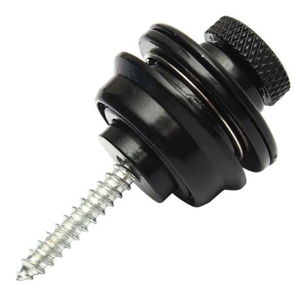 Trava De Correia Strap Lock Guitarra Violão Baixo Preta - Thida Imagem de Trava De Correia Strap Lock Guitarra Violão Baixo Preta