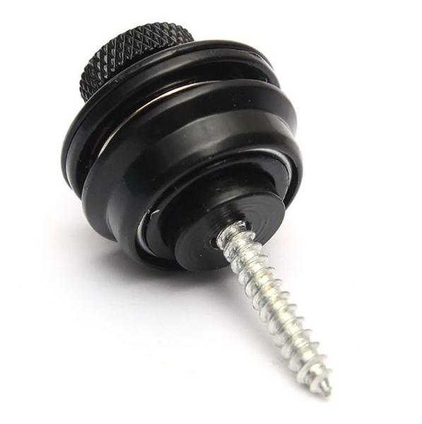 Trava De Correia Strap Lock Guitarra Violão Baixo Preta - Thida Imagem de Trava De Correia Strap Lock Guitarra Violão Baixo Preta