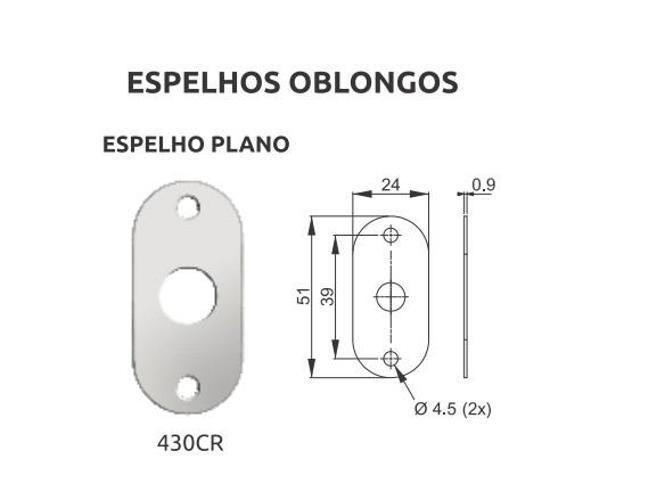 Imagem de Trava De Segurança Tetra 3F 430 Dupla Inox Cromado