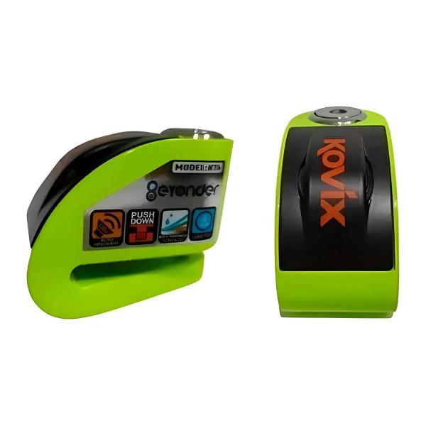 Imagem de Trava Disco Kovix Modelo Kt6 Media Verde Fluorescente