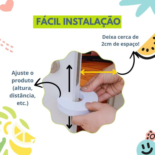 Trava Porta em EVA, Protetor Anti-Aperto de Dedo e Mão - Segurança de Bebês e Crianças - LionLemon Store Imagem de Trava Porta em EVA, Protetor Anti-Aperto de Dedo e Mão - Segurança de Bebês e Crianças