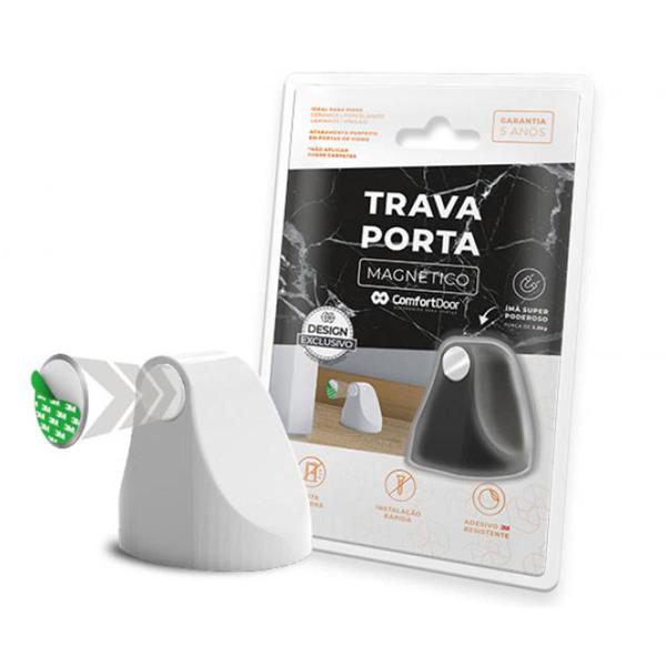 Trava Porta Magnético Comfort Door Imã Fixador Prendedor Imagem de Trava Porta Magnético Comfort Door Imã Fixador Prendedor