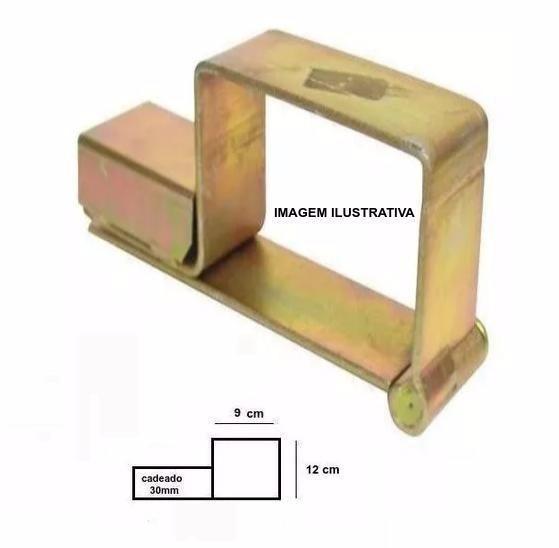 Imagem de Trava portao porta cadeado n07 12,0x9,0 travofix