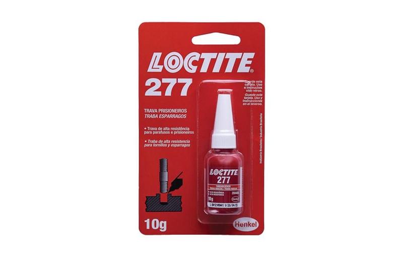 Imagem de Trava roscas loctite 277 cola veda alto torque vermelho 10g