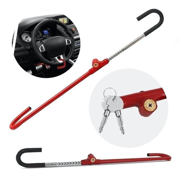 Trava Volante Pedal De Carro Carneiro Antifurto Segurança Universal de Aço - Idea Imagem de Trava Volante Pedal De Carro Carneiro Antifurto Segurança Universal de Aço