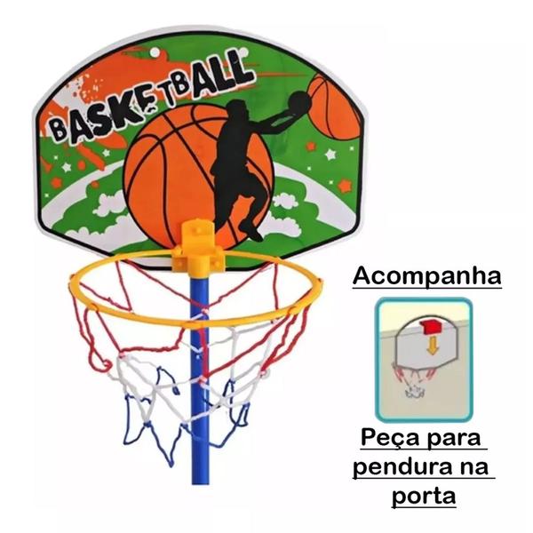 Imagem de Trave Futebol e Basquete 2x1 2 em 1 com Bola e Bomba Pais e Filhos 791862