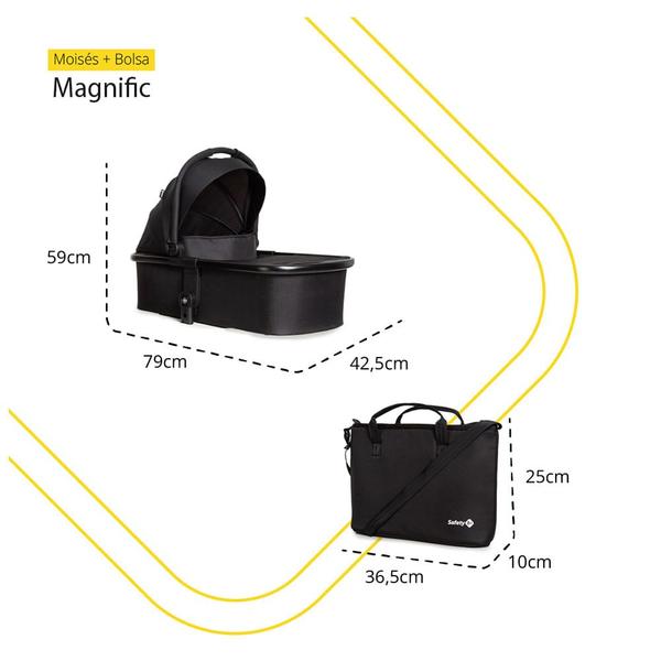 Imagem de Travel System 5 em 1 Magnific Full Black - Safety 1st