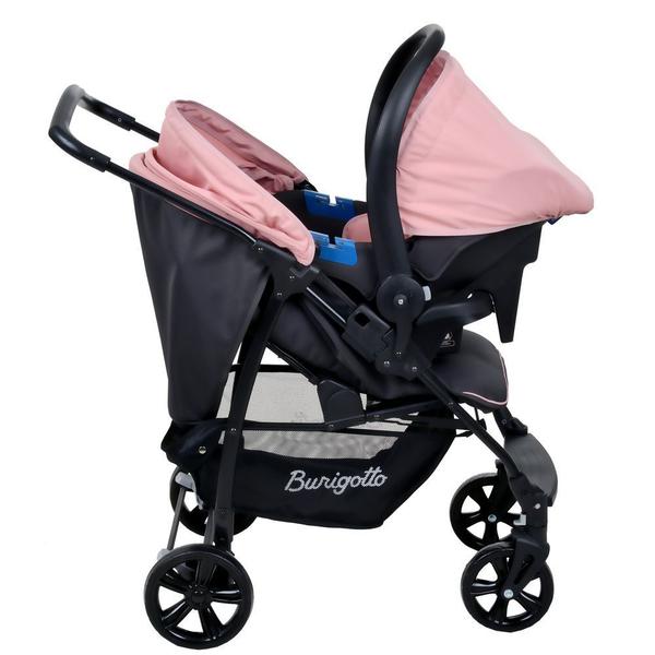 Imagem de Travel System Burigotto Carrinho de Bebê com Bebê Conforto Ecco + Touring X Rosa