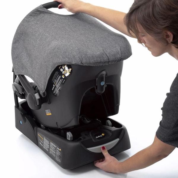 Imagem de Travel System Mobi Safety 1St - Grey Denin Black