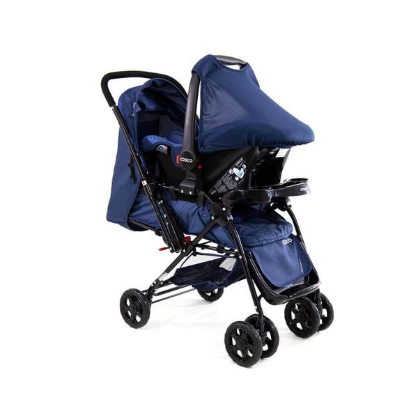 Imagem de Travel System Reverse cosco - Azul Rajado