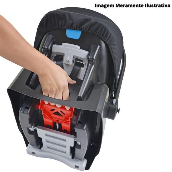 Imagem de Travel System Rio K Cinza Com Ninho E Base - Burigotto