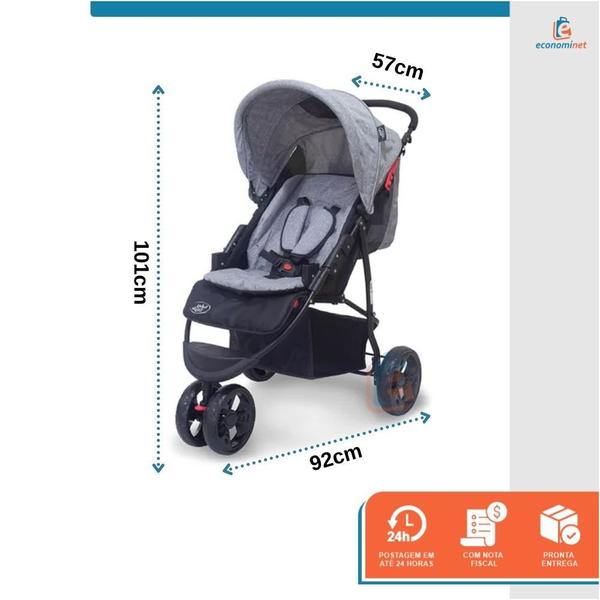 Imagem de Travel System Urban Bebe Conforto Carrinho Baby Style Azul