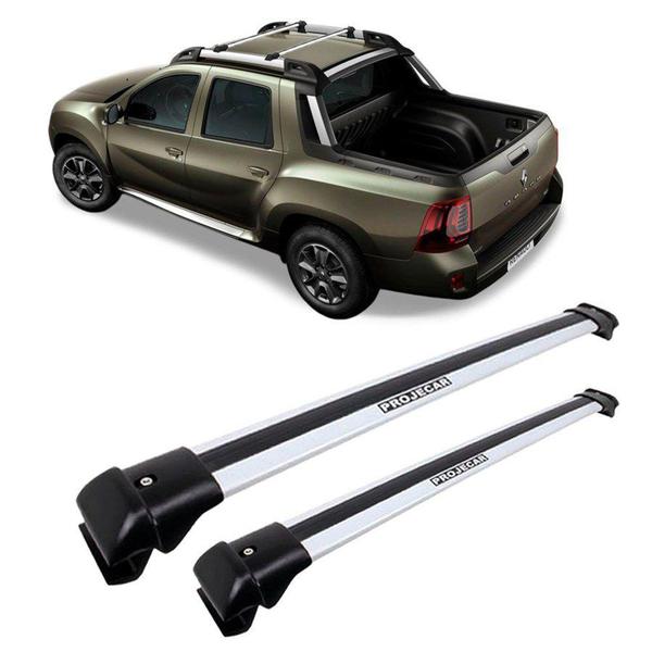 Travessa Bagageiro Renault Oroch Prata Aluminio - Sp Rack Imagem de Travessa Bagageiro Renault Oroch Prata Aluminio - Sp Rack