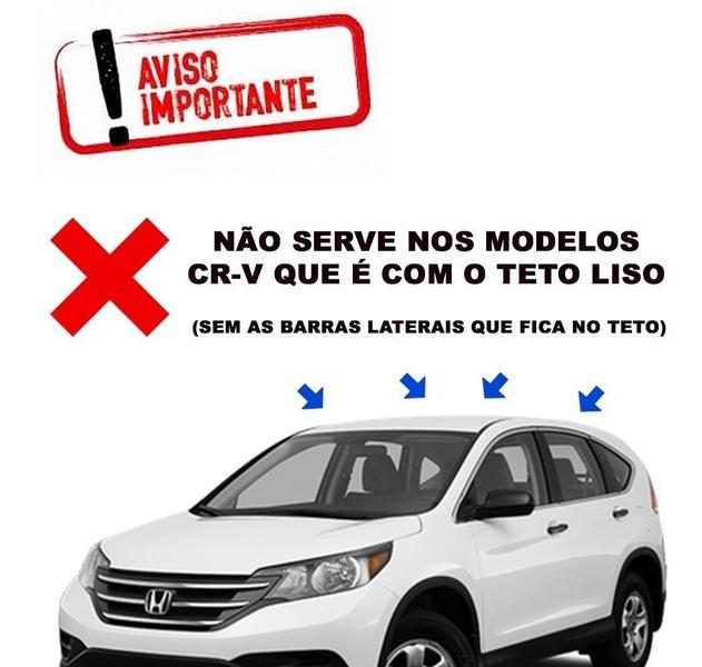 Imagem de Travessa De Teto Aluminio Crv 2012 Á 2017 Preto Preto Larga